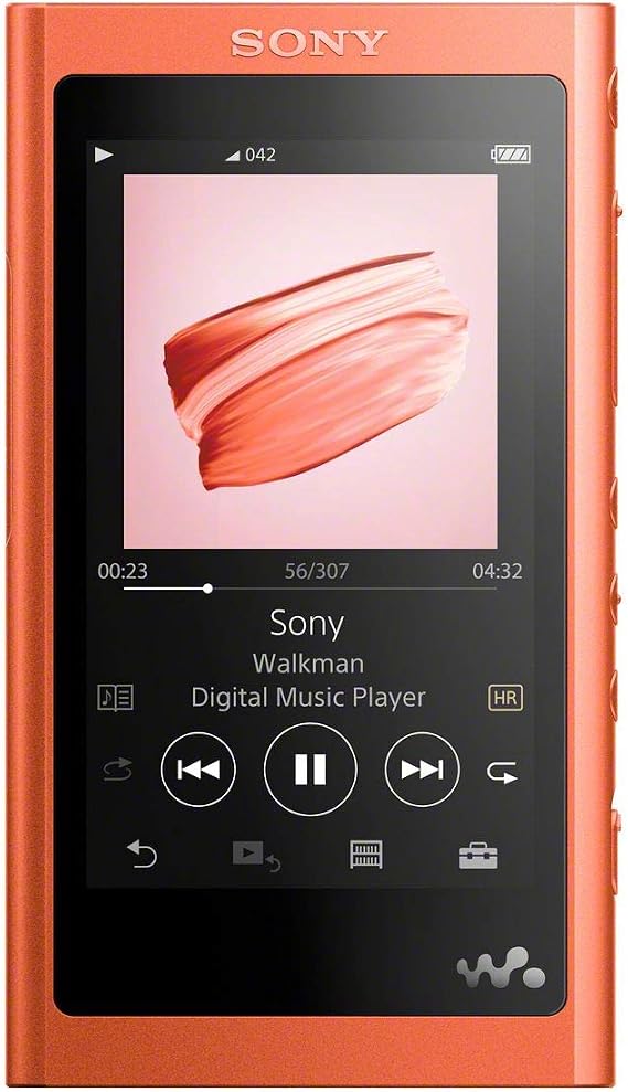 Sony Walkman A Series 16GB NW-A55HN: MP3 Player Bluetooth microSD Support Hi-Res Support Up to 45 Hours Continuous Playback 2018 Model Twilight Red NW-A55HN R