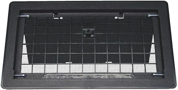 Witten 500bl Manual Foundation Vent With Damper, Black