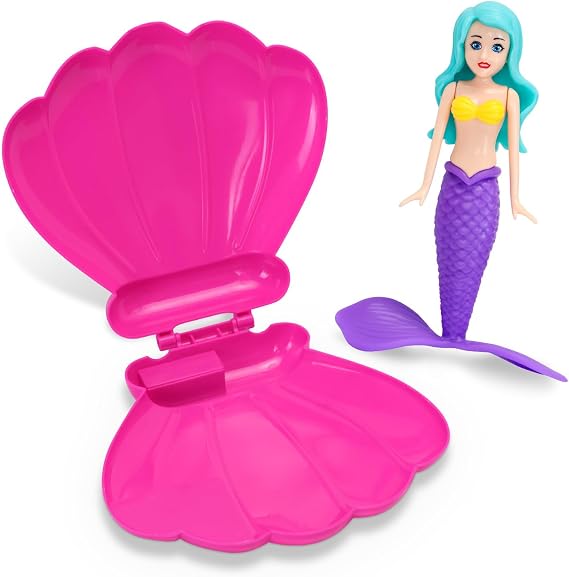 Pool Diving Toy Set, Diving Mermaids, Swimming Pool Accessories & Kids Pool Toys, Diving Games Training Children's Gifts, Little Mermaid Party Supp (Purple)