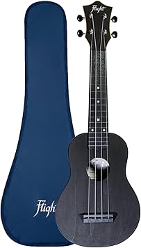 Flight TUS35 Black - Travel Series Soprano Ukulele