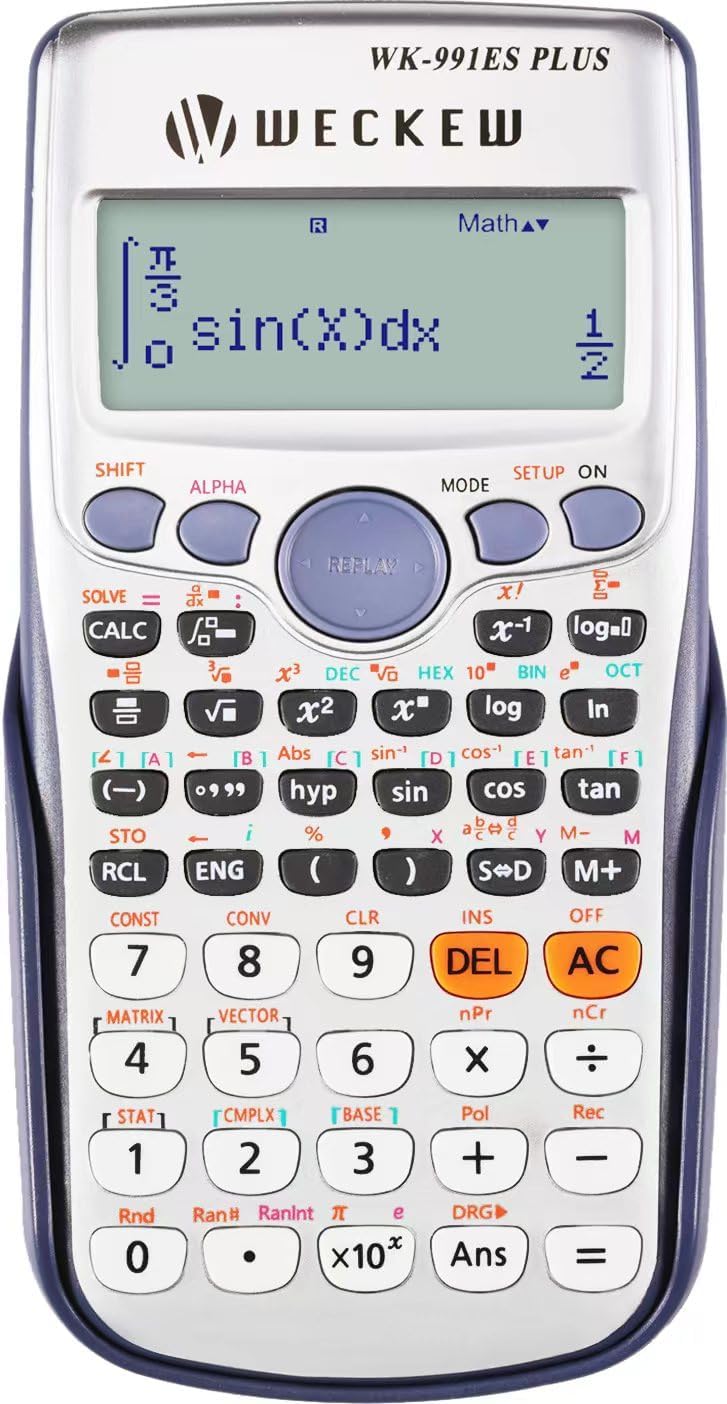 Scientific Calculators, Math Calculator with 417 Functions, 2 Line 102 Digits Written Display Scientific Calculator for Secondary SchoolCollegeBusinessOffice 991ES PLUS