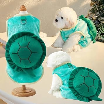 Cute Dog Costumes Turtle Shell Puppy Vest Kawaii Cat Kitten Clothes Pet Apparel (Medium,Turtle Shell)