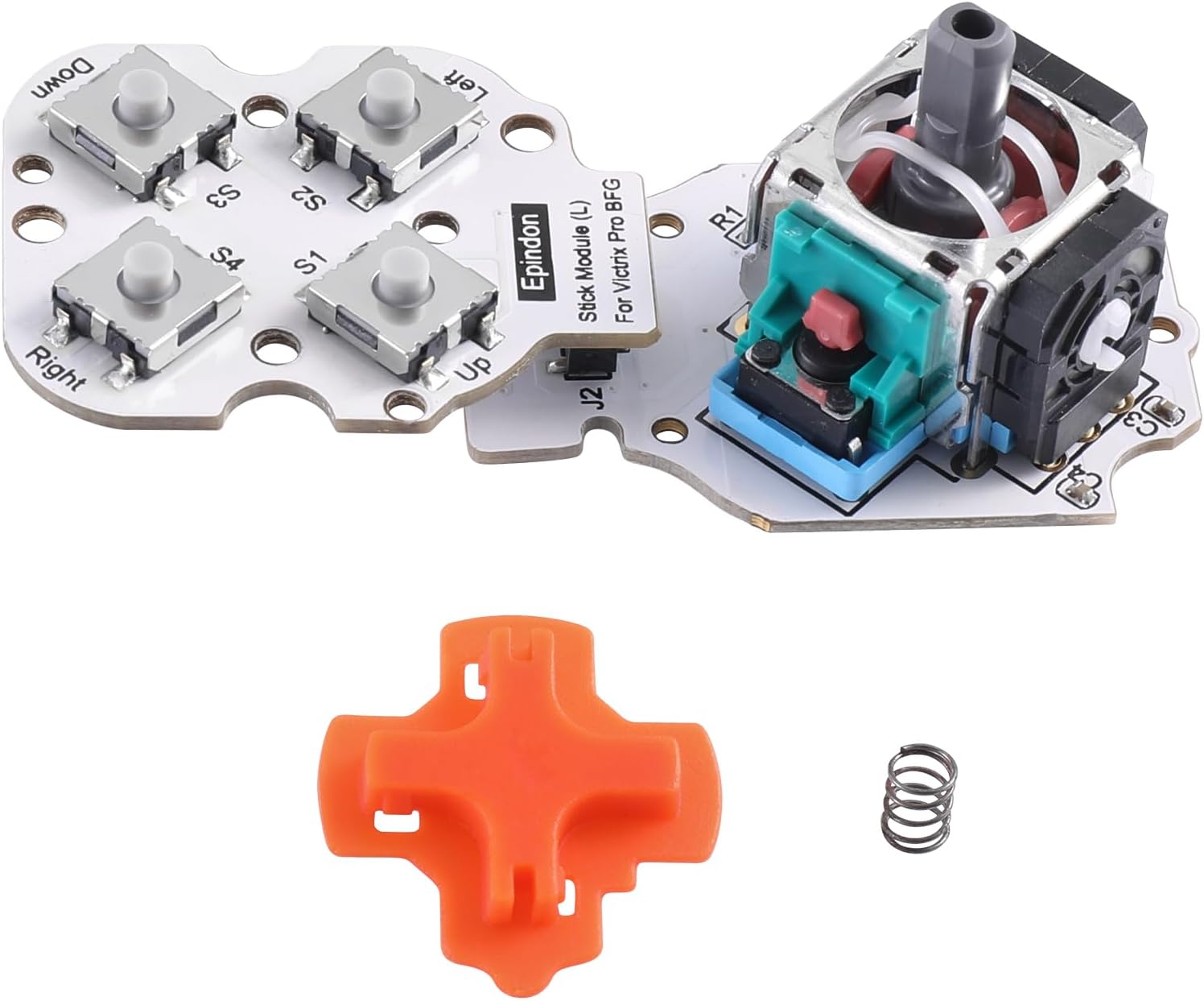 Epindon Replacement Stick Module Compatible with Victrix Pro BFG Wireless Controllers | Tactile Switch | Conductive Rubber is NOT Required | Both PS5 & Xbox Version | Left Stick 110G