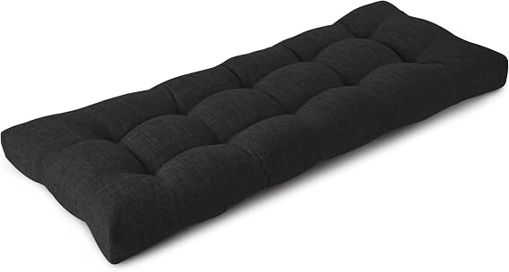 Bench Cushions for Indoor Furniture 42"X17"X3", 1 PC, Black