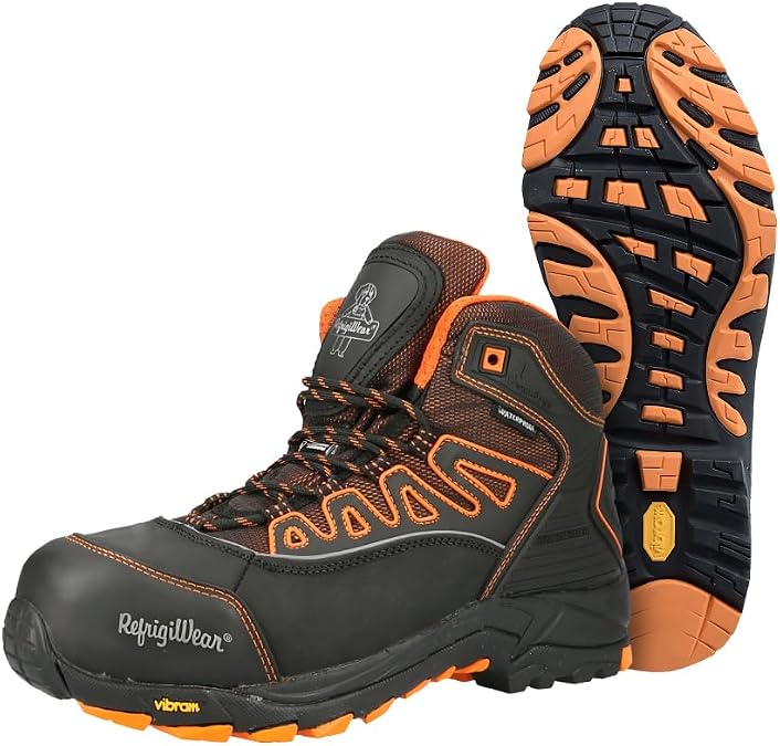 RefrigiWear Mens PolarForce Hiker Boots, Insulated Work Boots,30F Comfort Rating