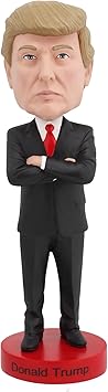 Royal Bobbles Donald Trump, 45th President of the United States 8 Inches Tall Collectible Bobblehead Statue