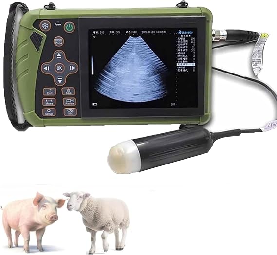 Portable HD Pregnancy Test Scanner Machine Portable Ultrasound Scanner Veterinary, Veterinary Diagnostic Ultrasound Scanner Machine for Farm Animals, Efficient Pig Goat Pregnancy Detection