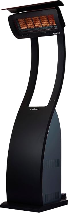 Bromic Tungsten Smart Heat Freestanding 11000W Gas Patio Heater - Propane Gas (LPG), 500 Series, 110V, Black Finish - BH0510001