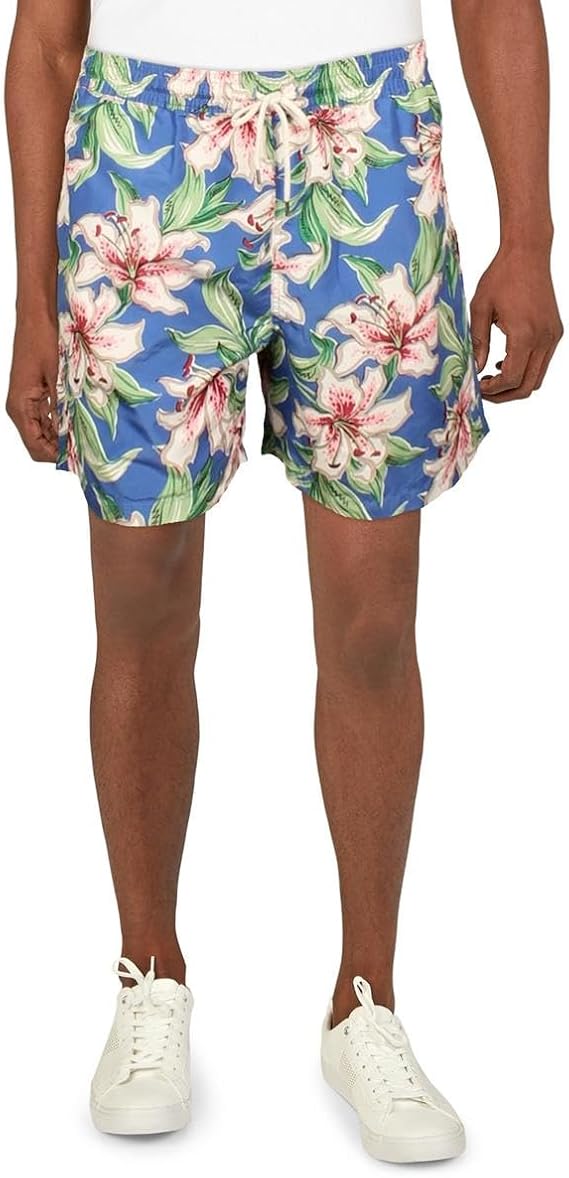 POLO RALPH LAUREN Men's Solid Traveler Swim Shorts