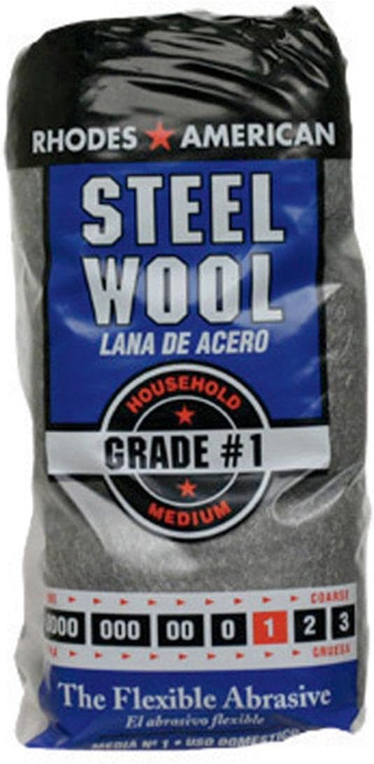 Homax Steel Wool Medium No. 1 White Rubber