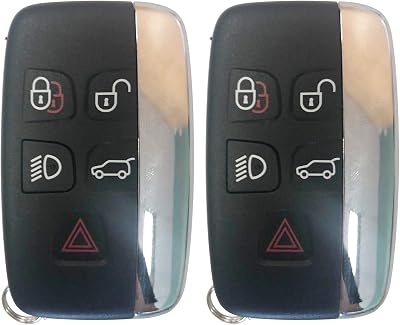 2 New Replacement for Land Rover 2012-2017 Range Rover Evoque Sport Remote Key Fob 5 Btn 315MHz FCCID:KOBJTF10A,by AUTOKEYMAX Pair