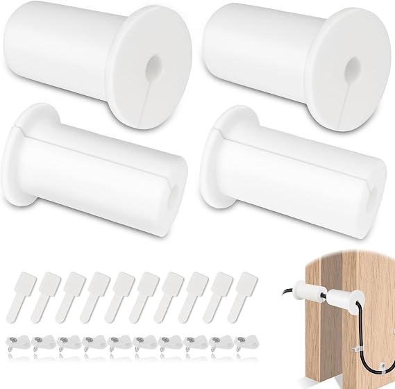 24pcs Starlink Cable Routing Kit - 1" Starlink Wall Grommets for Cable Through Bushing, Cable Grommets with Nails and Cable Clips Reusable Cable Ties