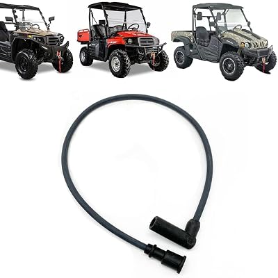 Chikia Hisun 500 Ignition Coil Cable Wire Cap Plug Replacement for UTV ATV 250 400 450 500 Massimo Gunner 250,MSU500,Coleman UT400 UT500,Axis 500,Bennche,Cub Cadet,YS400