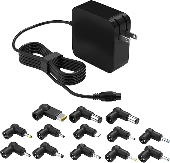 100W GaN USB C Laptop Chargers PD 3.0 Universal Laptop Compatible with HP/Dell/MacBook/Lenovo/Asus/Acer/Samsung Laptop Charger Type C, Compact & Portable with 13 Adapter Tips & Power Cord