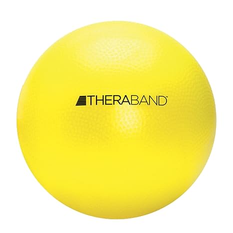 THERABAND Mini Ball, 9-Inch Pilates & Yoga Ball, Physical Therapy, Yellow