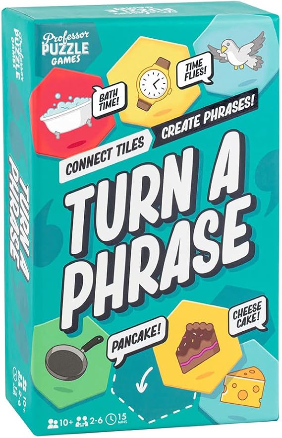 Professor PUZZLE Turn A Phrase - Connect The Tiles in This Fun Game of Words and Phrases!