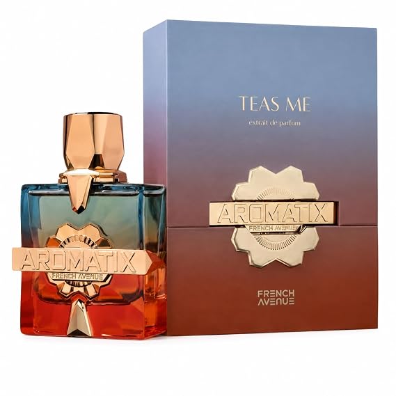 French Avenue Aromatix Teas Me Extrait de Parfum, Oriental Woody Fragrance, 3.4 Fl Oz, Long Lasting Unisex Perfume with Tea, Vanilla, Amber Notes