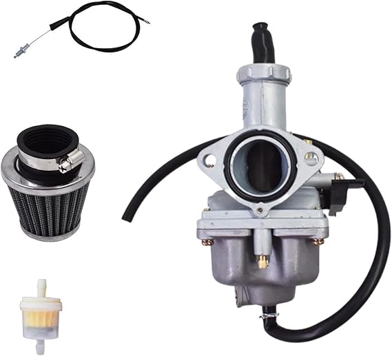 Carburetor with Throttle Cable Air Filter Replacement for Honda CRF100F XR100 XL100S XR200X R200R Carb