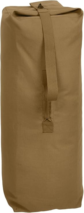 Heavyweight Top Load Canvas Duffle Bag Extra Large Storage Sack Durable Holdall for College, Travel, Camping & Laundry