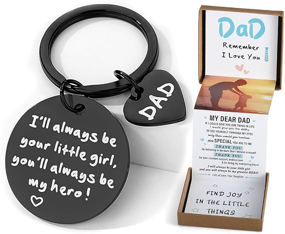 THEMEROL Unique Keychain Gifts for Dad - Cool Pull Out Gift Box Designed Especially for Dad on Birthday/Fathers Day
