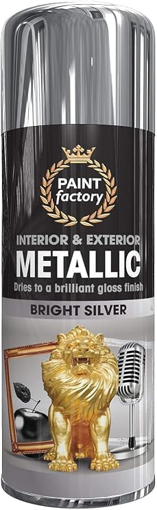 Metallic Spray Paint 400 ml (Bright Silver)