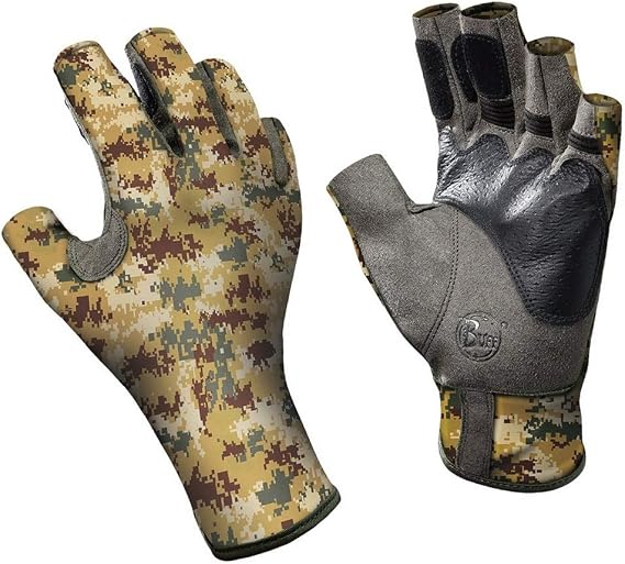 Buff Pro-Series Angler Gloves 2 - Pixels Desert - XL/XXL