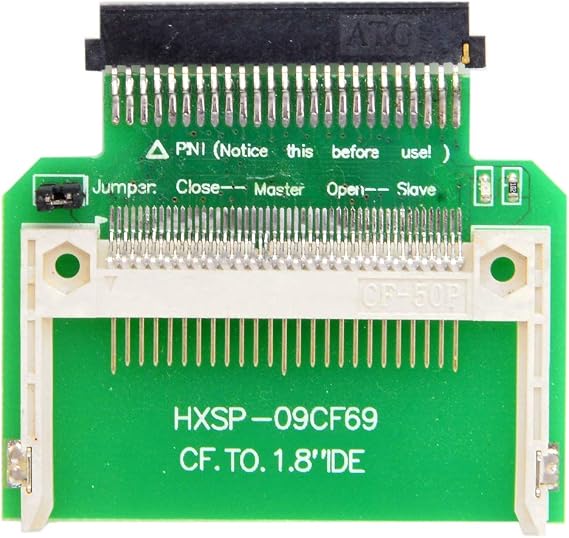 chenyang Memory Card Adapter CF Compact Flash Memory Card to 50pin 1.8 Inch IDE Hard Drive SSD Converter Adapter for Toshiba