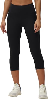 ONGASOFT High Waisted Yoga Capris 21 - Tummy Control Buttery Soft Workout Leggings with Pockets for Women