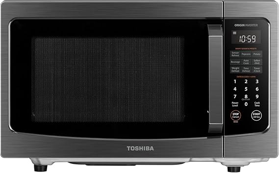 TOSHIBA Flatbed Microwave Oven with Inverter Technology, 1.3 Cu.Ft, 1200W