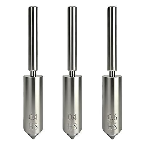 3PCS Kobra S1 Max Nozzles, 0.4MM 0.4MM 0.6MM Hardened Steel Integrated Hotend Nozzles, High Speed Printing & Quick-Release Hot End Nozzle for Anycubic Kobra S1 Max Combo