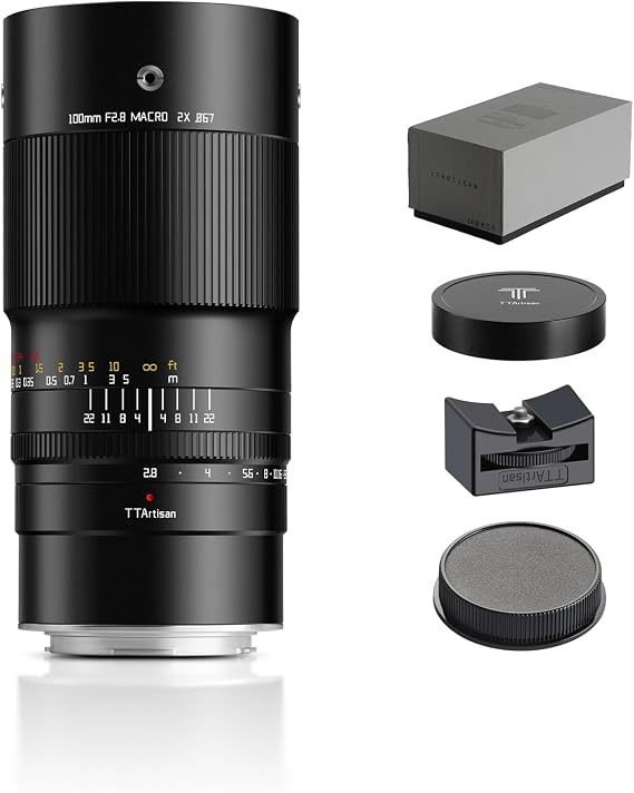 TTARTISAN 100mm F2.8 2X Macro Full Frame Manual Focus for L-Mount 2X Magnification Prime Lens T TL TL2 CL SL SL2 FP FPL S1 S1M S1R S1RM S1H S1K S5 Series Cameras Lenses