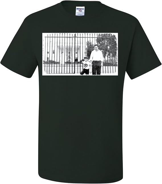 Pablo Escobar Medellin Cartel White House Pop Culture Mens T-shirts