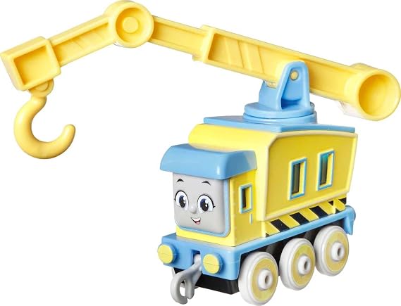 Thomas & Friends Carly The Crane Vehicle die-cast Push-Along Toy Rail Vehicle for Preschool Kids Ages 3 Years and Older, HDY61