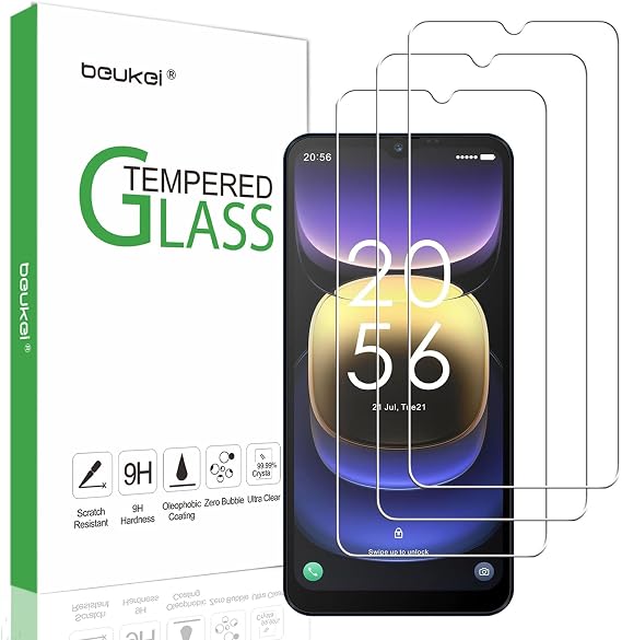 (3 Pack Designed for Vortex J24 Screen Protector Tempered Glass, Touch Sensitive, 9H Hardness