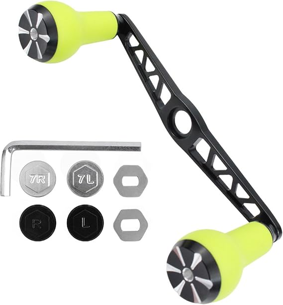 Fishings Reel Handle Power Handle Baitcasting Metal Knob Jigging Grip Attachments Replacement Part Set for Fishing Reel