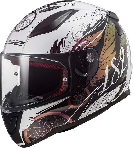 LS2 Helmets Rapid II Full Face Motorcycle Helmet (Dreamcatcher Chameleon/White - X-Small)