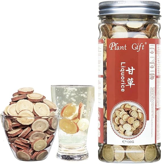 Plant Gift 100% Pure Licorice Root Tea 甘草茶, Caffeine-Free 130g/4.58oz
