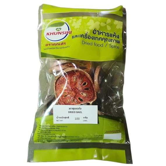Premium Dried Bael Fruit Slices Traditional Sun-Dried Slices for Herbal Tea and Infusions Caffeine-Free (100g)
