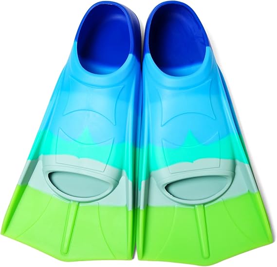 Kids Swim Fins Youth Short Blade Swimming Training Flippers