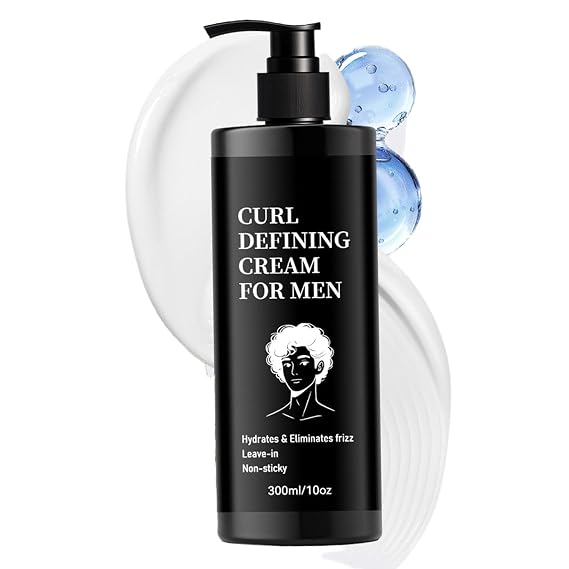 Curl Defining Cream - Anti-Frizz Curling Cream for Curly Hair Anti Frizz, Moisturizing, Smoothing for Curly & Wavy Hair, Hydrate & Adds Shine Moisturizing Curl Cream for Thick Type 4 Curly Hair, Defi