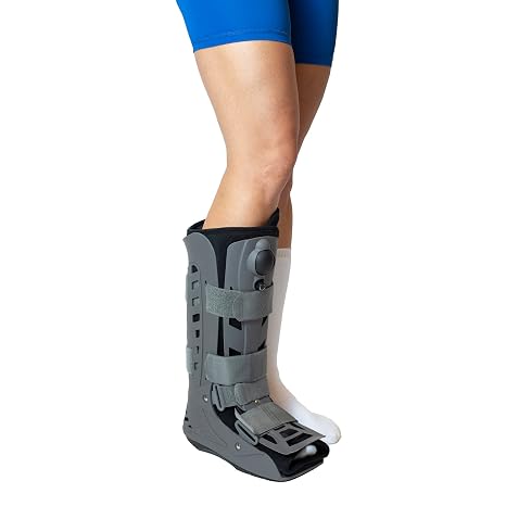 Brace Direct Tall Air Cam Fracture Boot - Orthopedic Walker for Broken Foot | Lightweight medical boot for foot, adjustable compression, full shell for ankle sprains, Achilles & post-op recovery (XS)