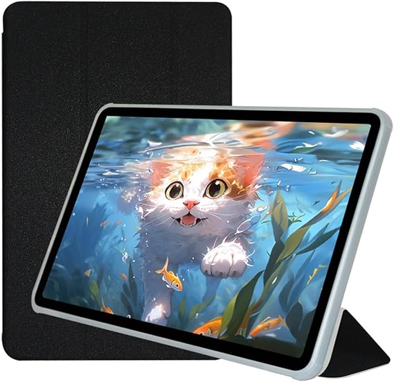 Folio Stand Case for Teclast T60 Plus Tablet 12", PU Leather Slim Multi-Viewing Angles Cover with Auto Wake/Sleep Function Hard Back Shell Protective Sleeve