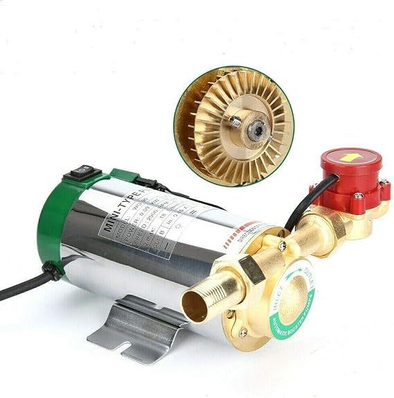 EVERGD 90W 220V Automatic Water Pressure Booster Pump Shower Household Boost Pressure and Circulate Water for Home Garden