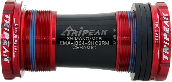 Bottom Bracket BSA/ITA/C60/CR1/T47, with Ceramic Bearings for 24mm Shimano Hollowtech II Road/MTB Cranksets, Threaded BB Compatible with Trek, Giant, Specialized, Canyon, Campagnolo Frame