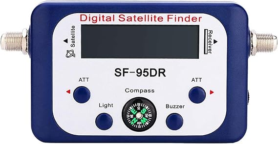 TV Signal Strength Meter, Digital Displaying Satellite Finder TV Signal Finder for DVB -S DVB-S2 with Compass Pointer,Camping Essentials