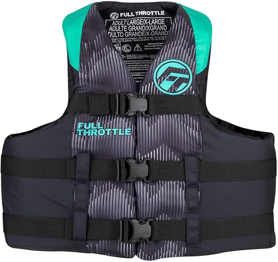 Full Throttle U.S. Coast Guard and Transport Canada Approved Adult Nylon Life Vest for Adults 90 Pounds and Over