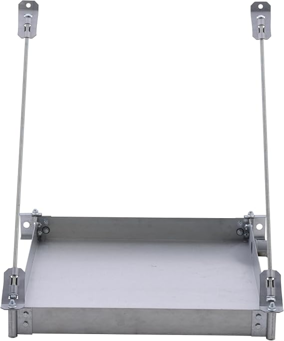 HoldRite QuickStand Wall Mounted Water Heater Platform with Steel Drain, Up to 50 Gallons, Hanging, 50-SWHP-WM