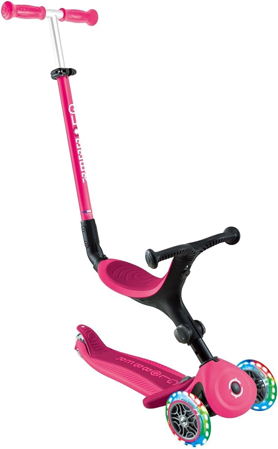 Globber Go Up Active Light Scooter - Dark Pink