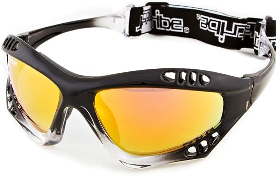 Jettribe Pro Goggles Black Fade Frame | REVO Lens + Storage Case | Anti-Fog Ski & Snowboard Goggles for Men, Women & Kids | Clear Vision & Eye Protection