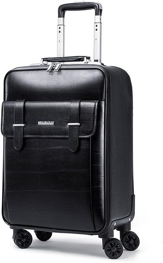 feilario Waterproof PVC Business Carry On Luggage, TSA Lock, Spinner Wheels